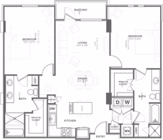 The Hunt Tower 10136 floor plan